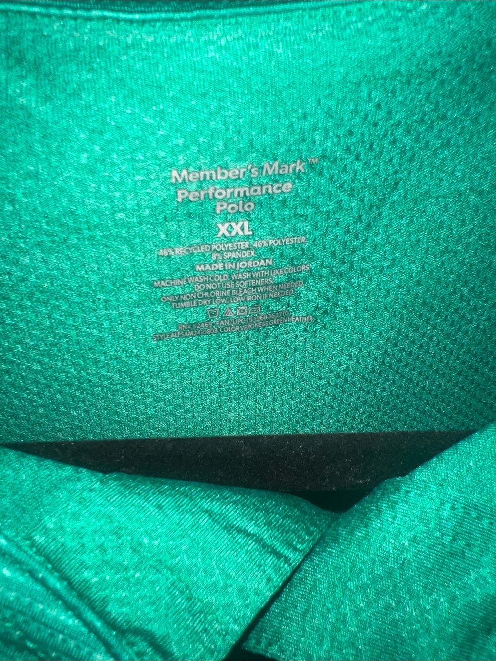 Men's Teal Short-Sleeve Polo Shirt - Picture 4 of 4